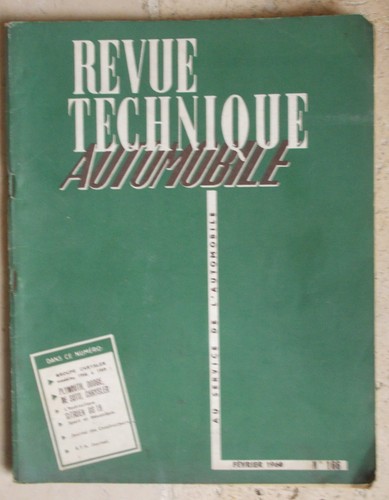 Revue technique automobile - revue,