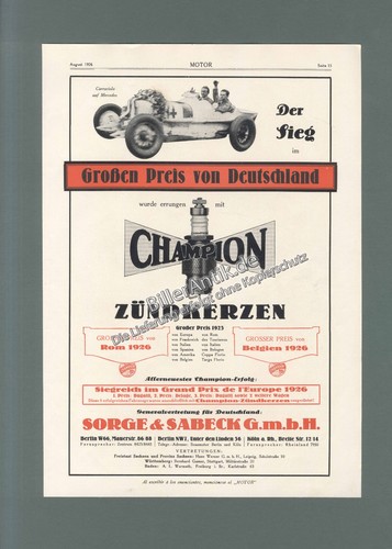Motor verlag original champion - verlag,