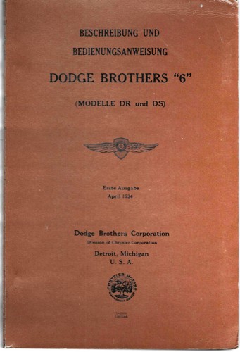 Dodge brothers mod ds - dodge, mod.