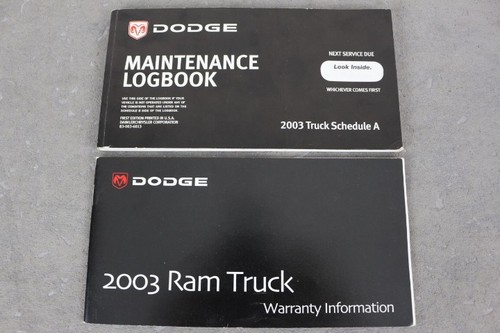 Dodge ram maintenance - ram, logbook